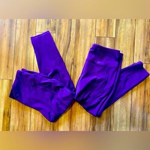 two pair of DSG woekout crop leggings